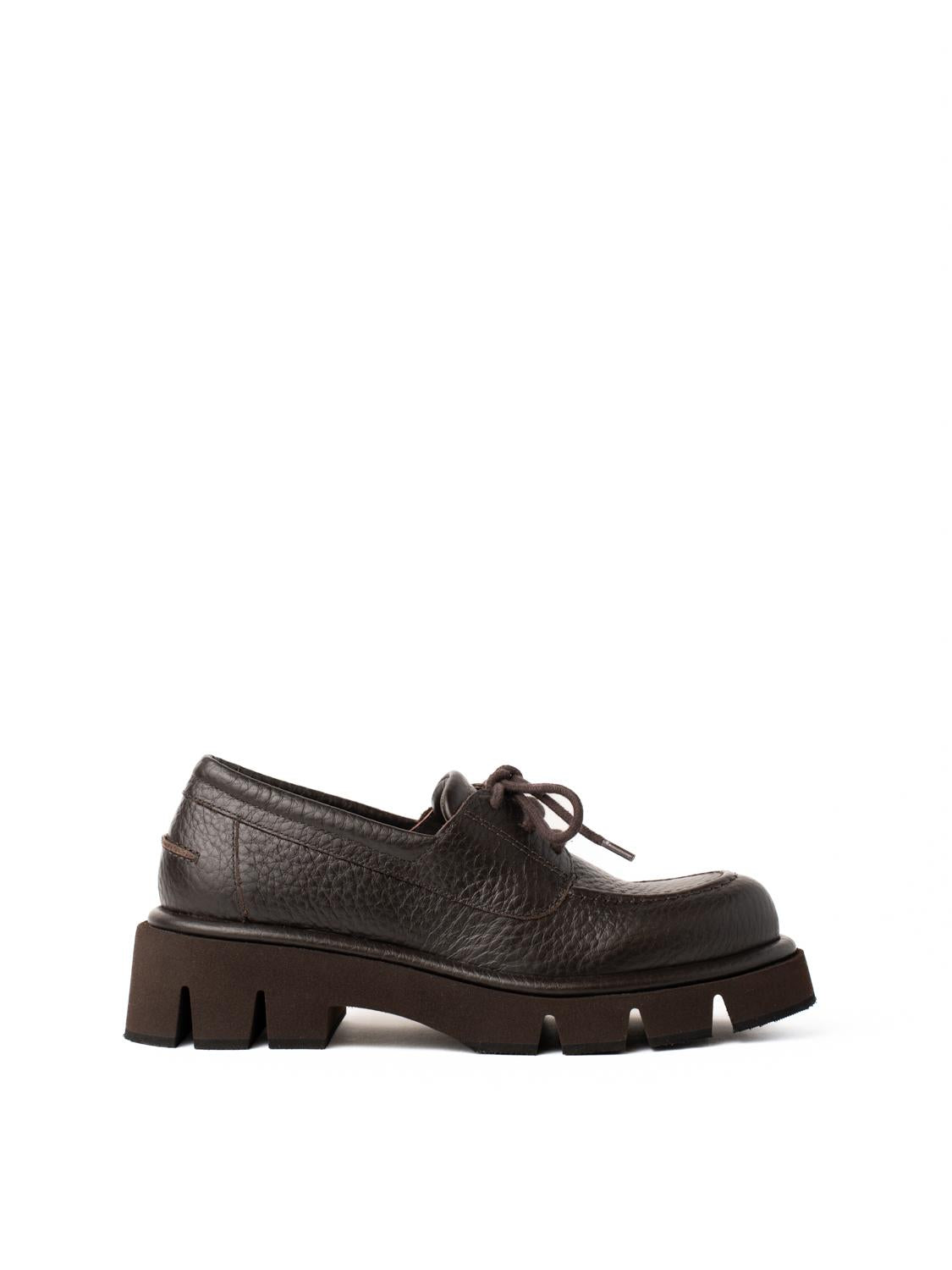 Paloma Barcelo Brown Leather-Look Lace-Up Platform Oxfords Lace ups Paloma Barcelo Brown size 36 EU in Suede - 24902862 main image 4