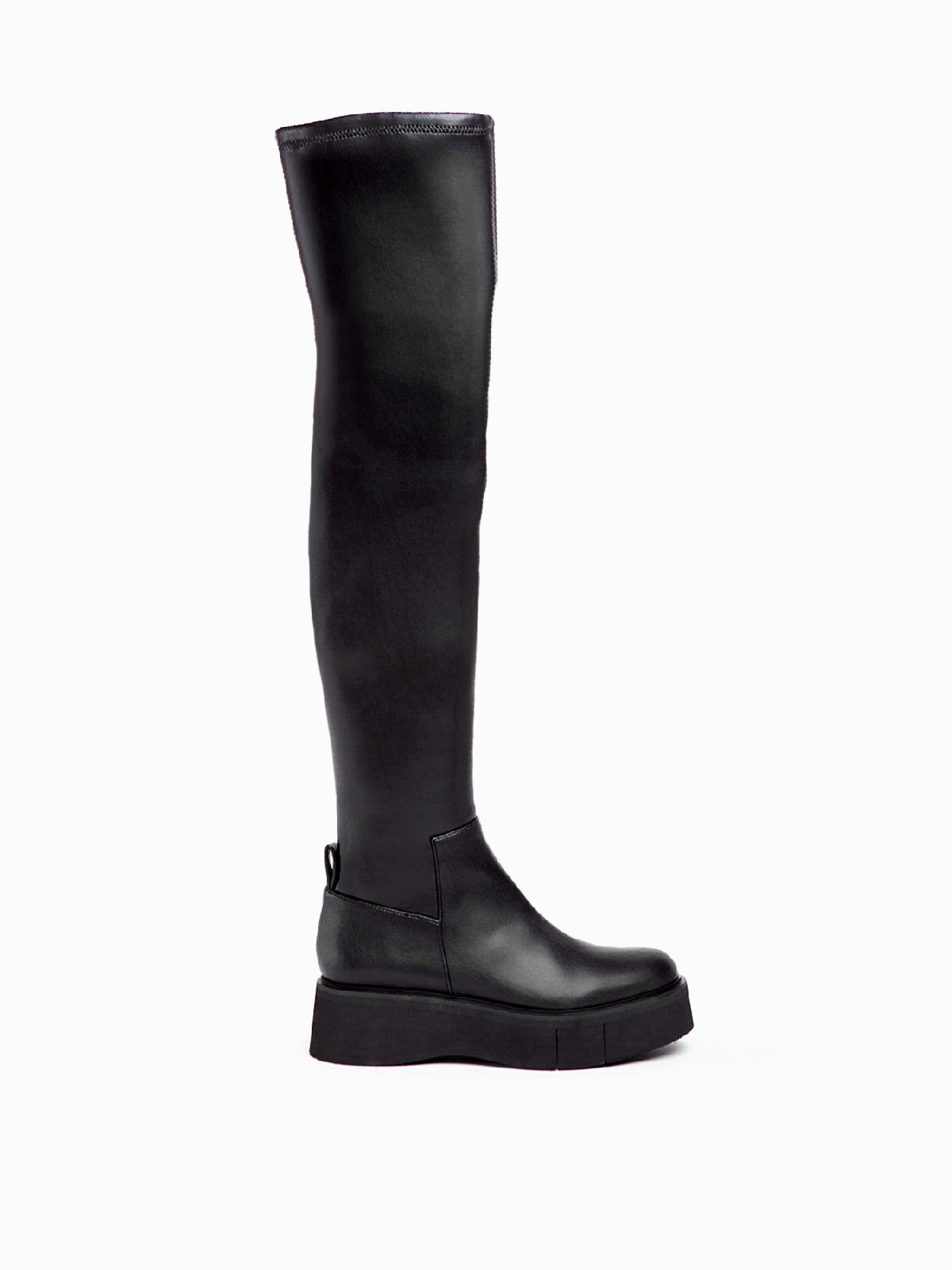 ESME STRECH VEGAN LEATHER BLACK