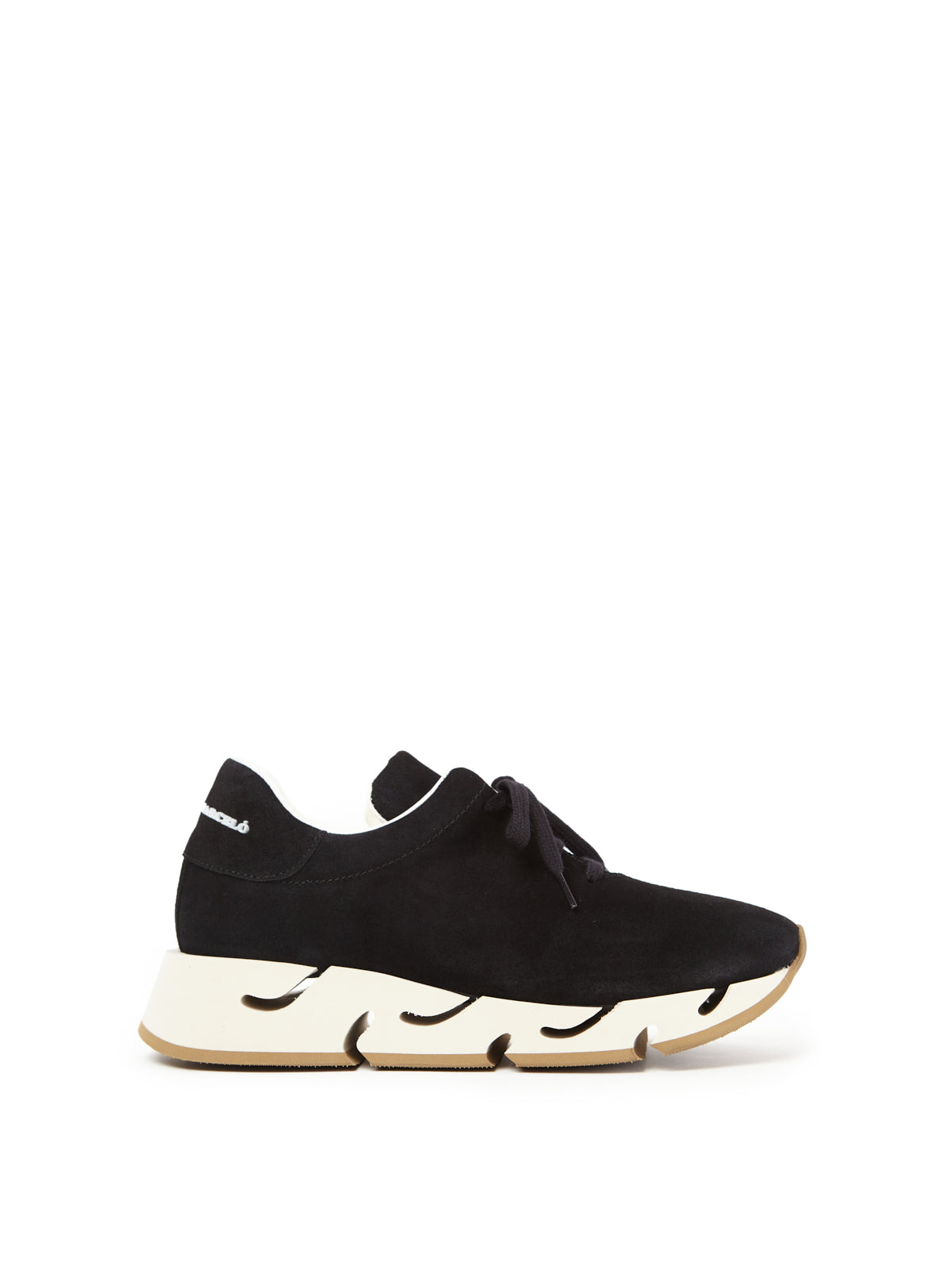 PIA SUEDE BLACK SOLE LATTE