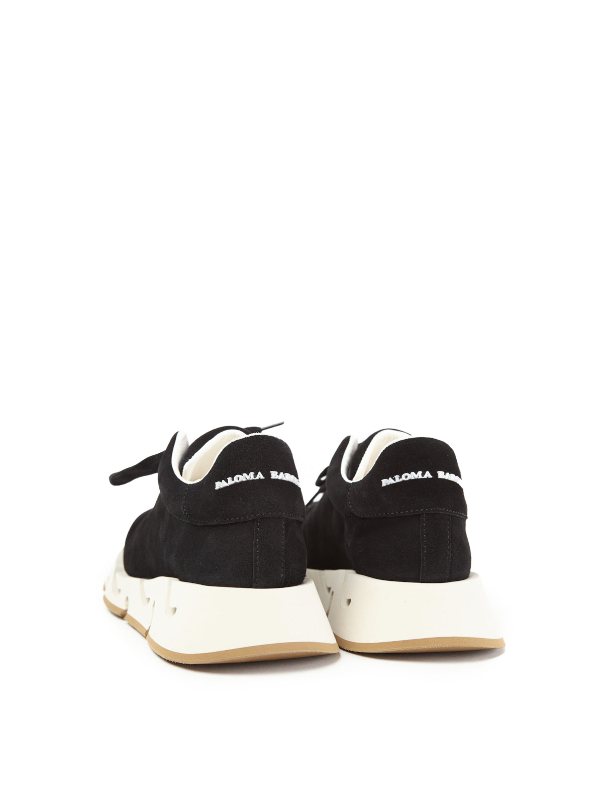 PIA SUEDE BLACK SOLE LATTE