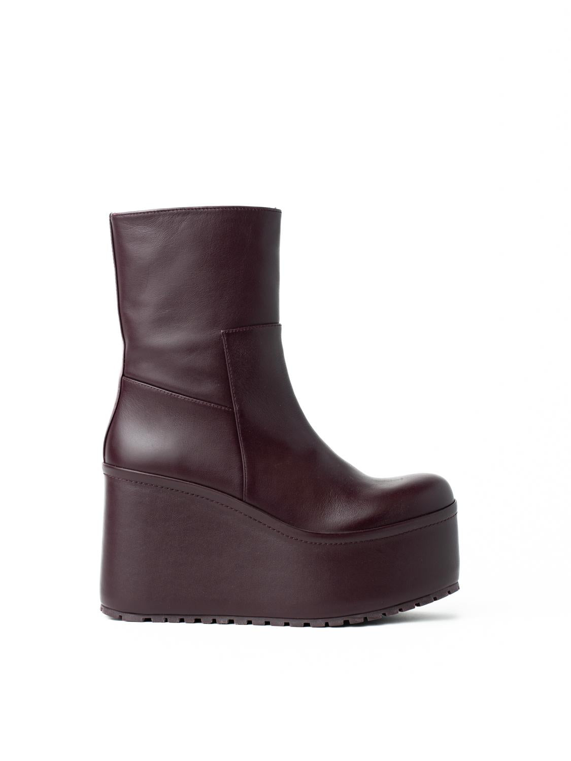 BLAIRE nappa burgundy ankle boot - Paloma Barceló