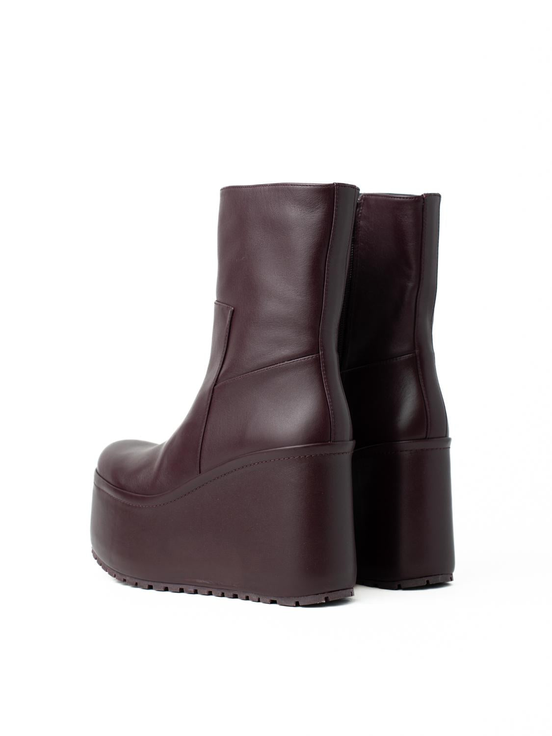 BLAIRE nappa burgundy ankle boot - Paloma Barceló