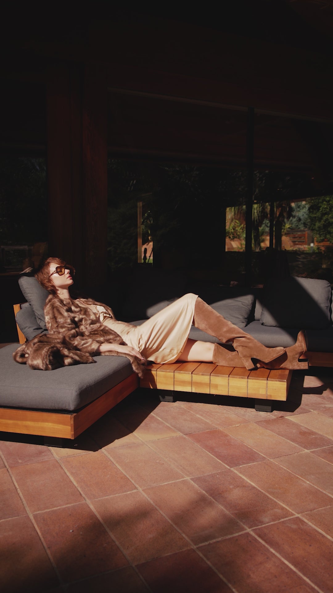OPHELIA Suede Camel – Paloma Barceló